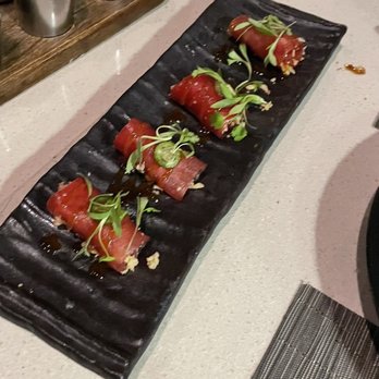 Stripsteak - Ahi Crudo. Part of the OHANA tasting menu - Steakhouses Near Me - Honolulu, Hawaii Stripsteak - Ahi Crudo. Part of the OHANA tasting menu - Steakhouses Near Me - Honolulu, Hawaii