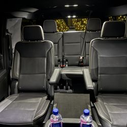 Luxground - Our Suv's interior are always clean with water and candy on board.