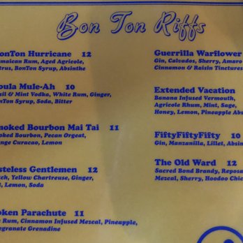 Bon Ton - Delicious cocktails - Cajun/Creole Near Me - Atlanta, Georgia