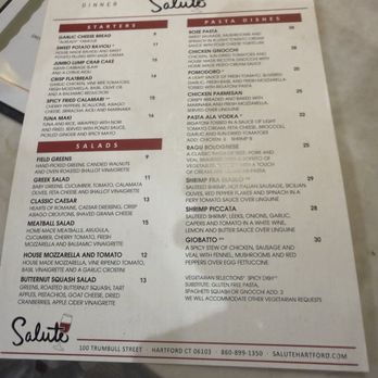 Salute - Italian Near Me - Hartford, Connecticut Salute - Italian Near Me - Hartford, Connecticut