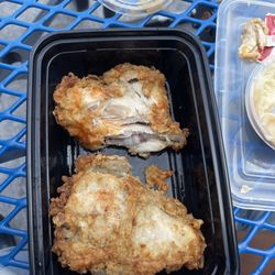KFC - This chicken isn't done. Who eats chicken and the skins mushy like it's raw