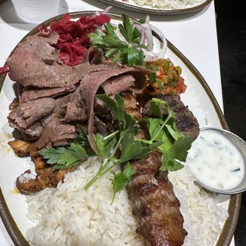MezzeMe - Governor's (Mix Kebap) Plate - Mediterranean Near Me - Austin, Texas MezzeMe - Governor's (Mix Kebap) Plate - Mediterranean Near Me - Austin, Texas