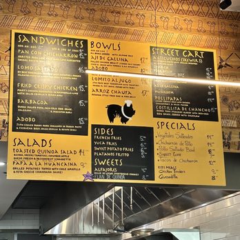 Sanguchon Eatery - Menu - Peruvian Near Me - San Francisco, California