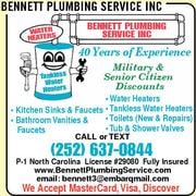 Slide of Bennett Plumbing Service