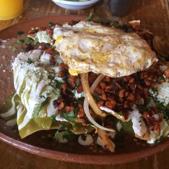 Casa Jacaranda - Cocina Mexicana - Chilaquiles with Egg & Soy Chorizo - Mexican Near Me - Venus, Texas Casa Jacaranda - Cocina Mexicana - Chilaquiles with Egg & Soy Chorizo - Mexican Near Me - Venus, Texas