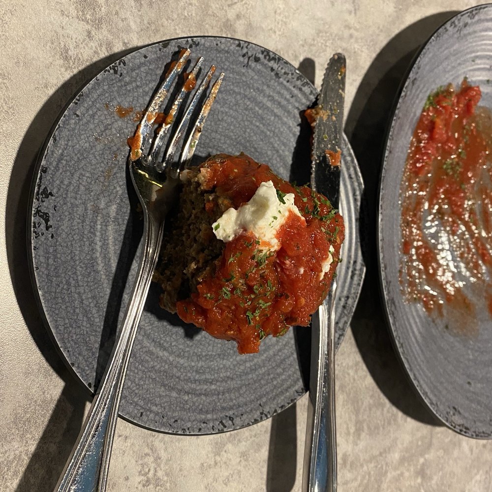 Casa Mia’s Surfside - Meatball appetizer great flavor and they are huge this is 1/2 - Italian Near Me - Surfside Beach, South Carolina Casa Mia’s Surfside - Meatball appetizer great flavor and they are huge this is 1/2 - Italian Near Me - Surfside Beach, South Carolina