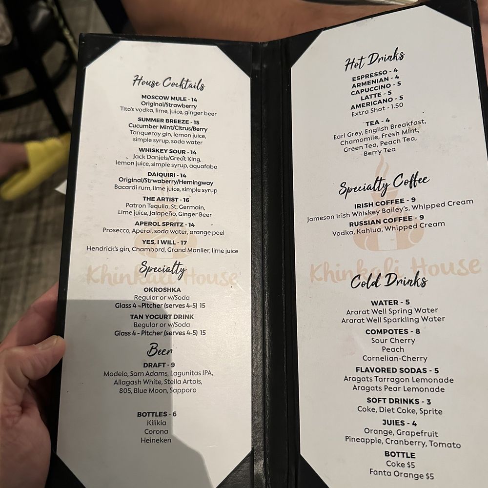Khinkali House - Drink menu - Armenian Near Me - Glendale, California Khinkali House - Drink menu - Armenian Near Me - Glendale, California