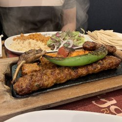 Mangal - #92 mixed grill plate comes with rice and salad. All meats were juicy and tender!
