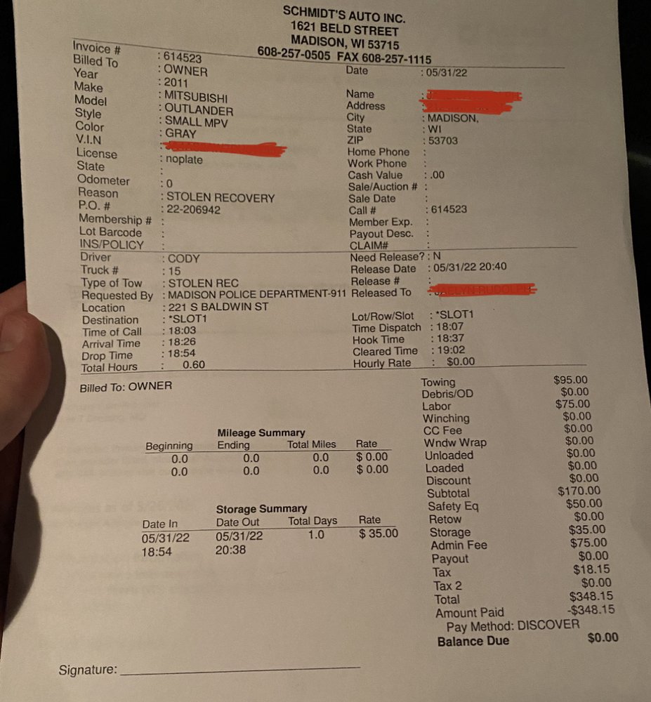 SCHMIDT’S AUTO 29 Reviews 1621 Beld St, Madison, Wisconsin Keys