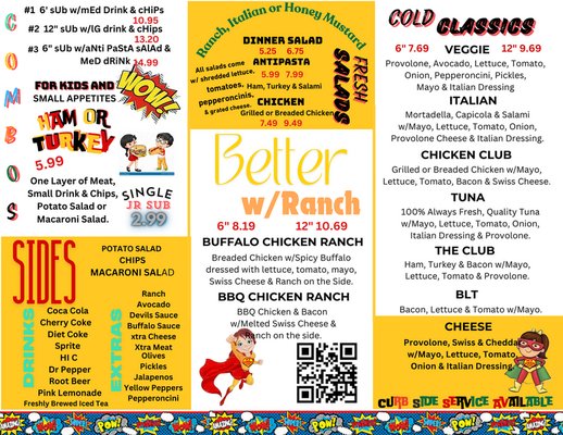 Menu photo 1 My Hero Subs San Bernardino, CA Menu photo 1 My Hero Subs San Bernardino, CA