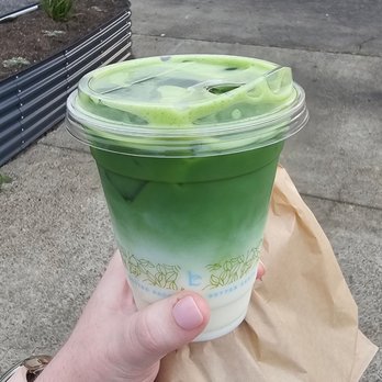 Camino Coffee - Iced matcha with 1% milk - Cafes Near Me - Gilroy, California