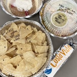 Chips & Queso Tres Leches Baja Bowls Chips & Queso Tres Leches Baja Bowls