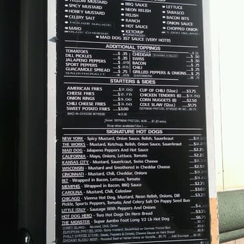 Mad Dogs - Awesome menu!! - Hot Dogs Near Me - Venice, Florida Mad Dogs - Awesome menu!! - Hot Dogs Near Me - Venice, Florida