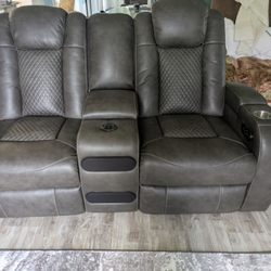 Tampa Furniture Outlet - Lutz - Second piece it has the Bluetooth speakers and blue lights