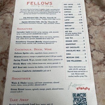 Fellows Cafe - Menu - Breakfast & Brunch Near Me - Roswell, Georgia
