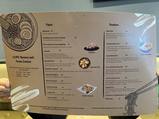 Menu photo 5 Cube Ramen and Asian Cuisine Lacey, WA