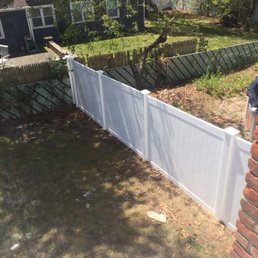 Newly installed fence Newly installed fence