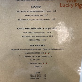 Lucky Pig - Food menu - Korean Near Me - Whittier, California Lucky Pig - Food menu - Korean Near Me - Whittier, California