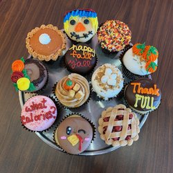 Smallcakes Cupcakery and Creamery - Thanksgiving cupcakes for 2023! Preorder yours at Smallcakesfrisco.com or call us at 972-668-0222.