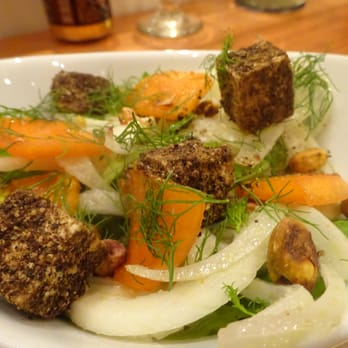 Cured - SHAVED FENNEL & PERSIMMON SALAD - Cocktail Bars Near Me - San Antonio, Texas