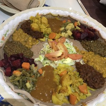 Lalibela Ethiopian Restaurant - Veggie platter for 2 - Ethiopian Near Me - Toronto, Ontario Lalibela Ethiopian Restaurant - Veggie platter for 2 - Ethiopian Near Me - Toronto, Ontario