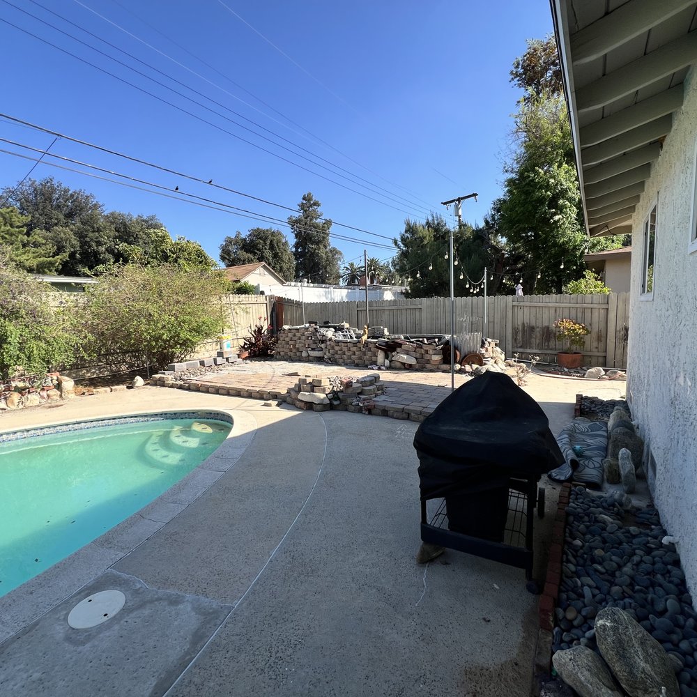 Evolve Design and Build - patio before - Pool & Hot Tub Service Near Me - Mentone, California