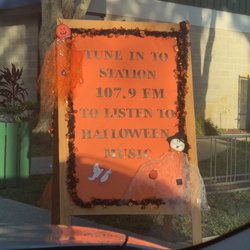 Halloween Spooktacular Drive Thru - They had their own spooky music on the radio! I loved this! They thought of everything!
