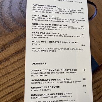 Sens Restaurant - pg 2 of Menu as of June 2022 - Venues & Event Spaces Near Me - San Francisco, California Sens Restaurant - pg 2 of Menu as of June 2022 - Venues & Event Spaces Near Me - San Francisco, California