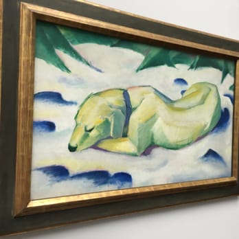 Städel Museum - Liegender Hund im Schnee (ca. 1911) - Franz Marc #YelpTravel16 - Museums Near Me - Frankfurt, HE Städel Museum - Liegender Hund im Schnee (ca. 1911) - Franz Marc #YelpTravel16 - Museums Near Me - Frankfurt, HE