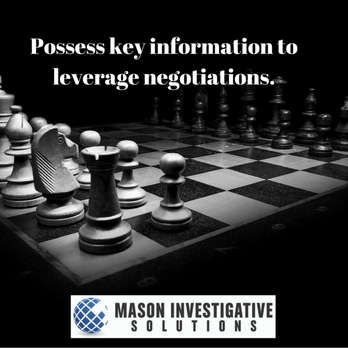 Mason Investigative Solutions - Dominating negotiations requires one to possess key information. - Private Investigation Near Me - Mesa, Arizona Mason Investigative Solutions - Dominating negotiations requires one to possess key information. - Private Investigation Near Me - Mesa, Arizona