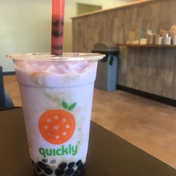 Quickly Turlock - Taro slush with large tapioca - Desserts Near Me - Turlock, California