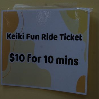 Keiki Kingdom - Keiki Fun Ride ticket $10 for 10 mins sheesh - Indoor Playcenter Near Me - Urban Honolulu, Hawaii