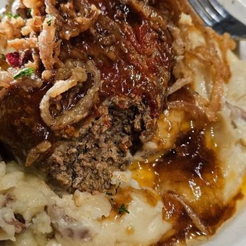 Local Goat - Bison Meatloaf - New American Near Me - Pigeon Forge, Tennessee