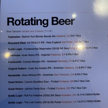 Eureka - Beer menu - American Near Me - Santa Clara, California Eureka - Beer menu - American Near Me - Santa Clara, California