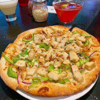 Giovanni's - Oriental specialty pizza with a good amount of sesame dressing/sauce - Pizza Near Me - Mammoth Lakes, California Giovanni's - Oriental specialty pizza with a good amount of sesame dressing/sauce - Pizza Near Me - Mammoth Lakes, California