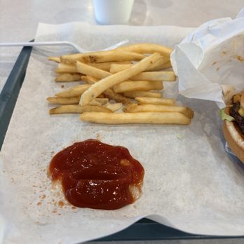 Dan's Hamburgers - Menchaca - Fries and ketchup - Burgers Near Me - Austin, Texas