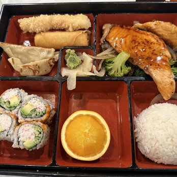 Ginza Sushi & Ramen Bar - Teriyaki salmon bento box dinner - Sushi Bars Near Me - Grand Rapids, Michigan Ginza Sushi & Ramen Bar - Teriyaki salmon bento box dinner - Sushi Bars Near Me - Grand Rapids, Michigan