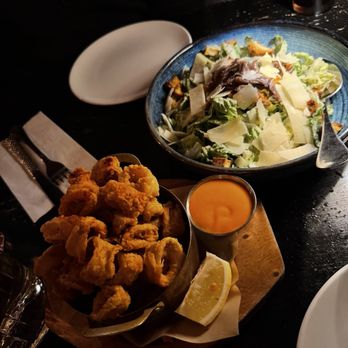 Blind Butcher - Calamari and Caesar salad - New American Near Me - San Francisco, California