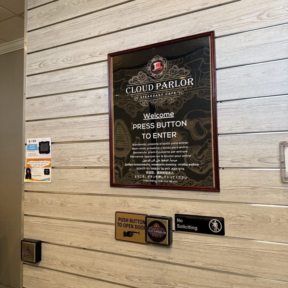 Cloud Parlor Speakeasy Cafe - Push the button - Coffee & Tea Near Me - Cocoa Beach, Florida