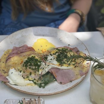 B Bistro + Bakery - Sunny side up eggs with a Side Of Cheese Side Of Smoked Ham - Bakeries Near Me - Miami, Florida B Bistro + Bakery - Sunny side up eggs with a Side Of Cheese Side Of Smoked Ham - Bakeries Near Me - Miami, Florida