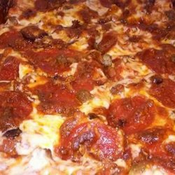 Philo Pizza - Pepperoni and Sausage Pizza