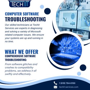 TechiT Services - Need software troubleshooting in La Mesa?  Techit Services offers fast, reliable solutions. Contact us today! #TechitServices #LaMesa - IT Services & Computer Repair Near Me - La Mesa, California