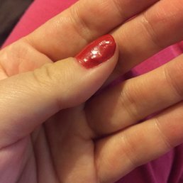 Unwanted textured gel polish
