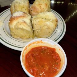 Acropolis Pizza - The garlic knots are delicious! The marinara is so great!  6 Garlic Knots