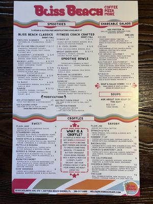 Menu photo 2 Bliss Beach Daytona Beach Shores, FL Menu photo 2 Bliss Beach Daytona Beach Shores, FL