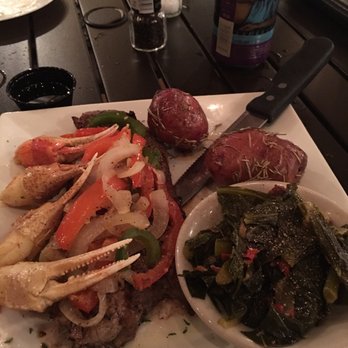 Filet's Waterfront - Special 10 oz NY Strip with 4 sautéed crab claws - Seafood Near Me - North Myrtle Beach, South Carolina Filet's Waterfront - Special 10 oz NY Strip with 4 sautéed crab claws - Seafood Near Me - North Myrtle Beach, South Carolina