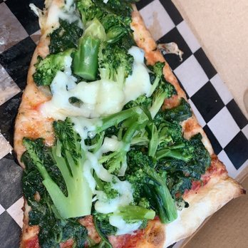 Dalisa Pizza - Cheese slice pizza with broccoli and spinach - Pizza Near Me - North Babylon, New York