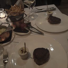 Filet Mignon, Whipped Potatoes, Fries Filet Mignon, Whipped Potatoes, Fries
