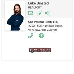 Luke Binsted - One Percent Realty - Luke Binsted. Chilliwack realtor at "One Percent Realty.