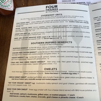 Four Friends Kitchen - Menu - Southern Near Me - Denver, Colorado